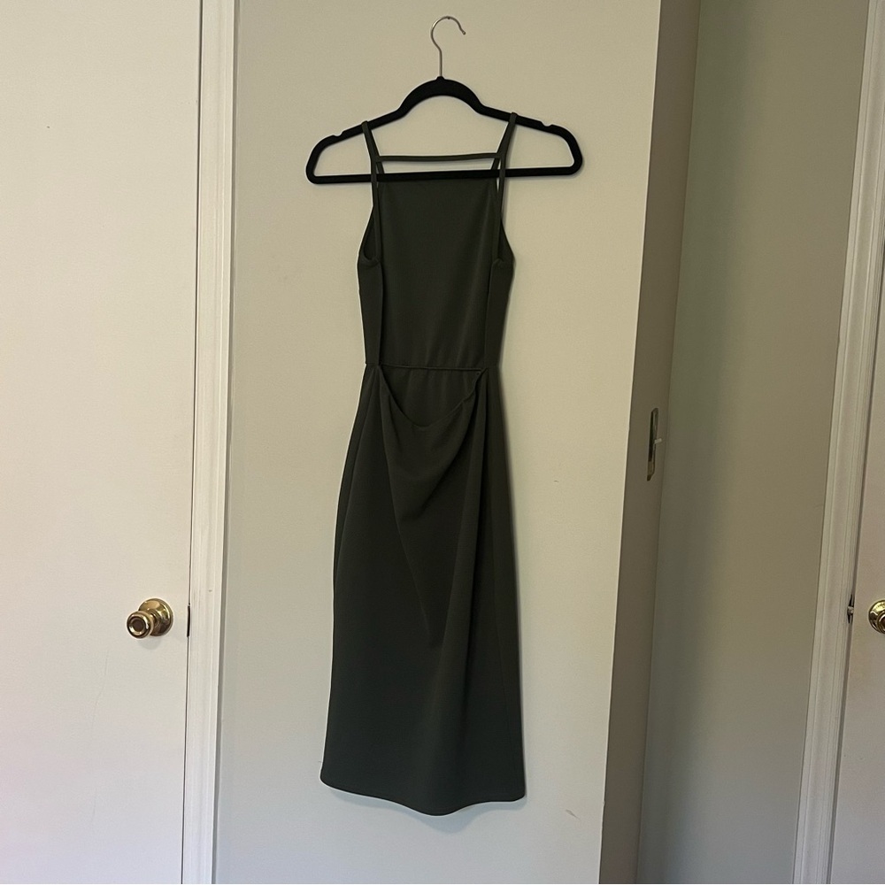 Oh My Love Forest Green Midi Dress - Picture 3 of 5